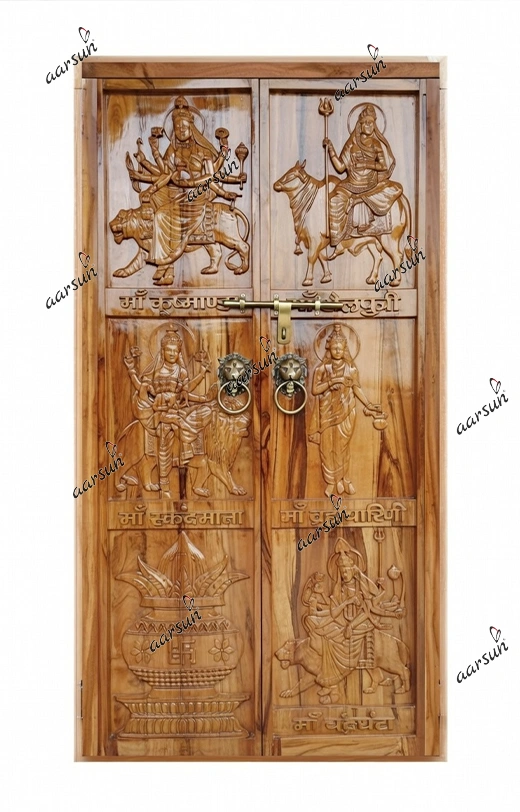 मंदिर के लिए माँ नव दुर्गा जी द्वार डिजाइन