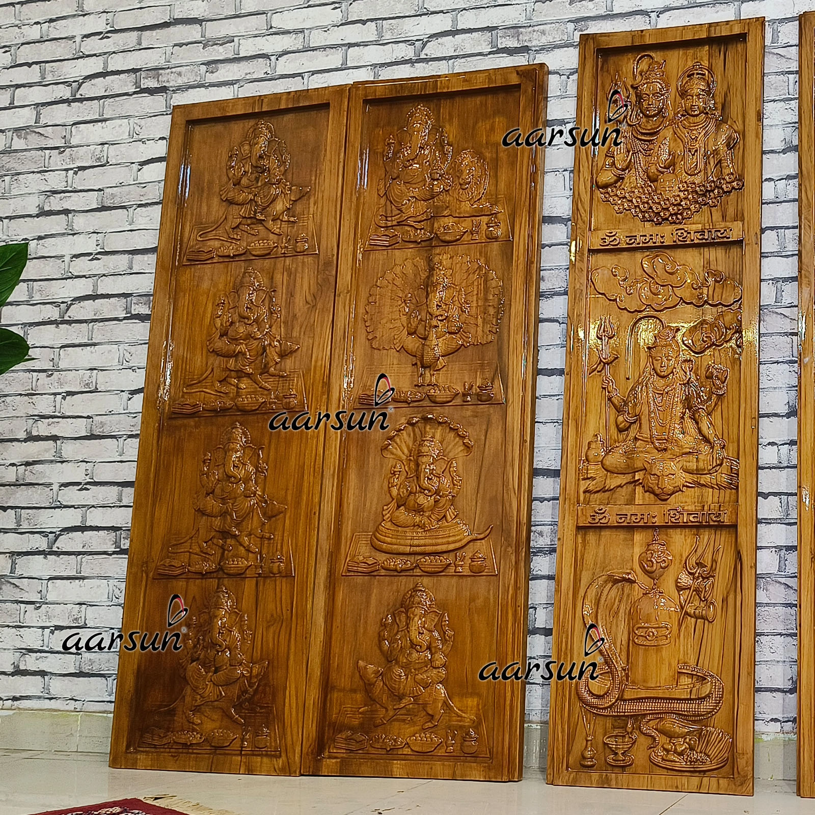 Ashtavinayak Door Design for Hindu Temples view 6