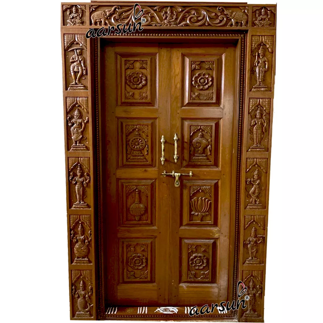 Carved Special Pooja Room Door