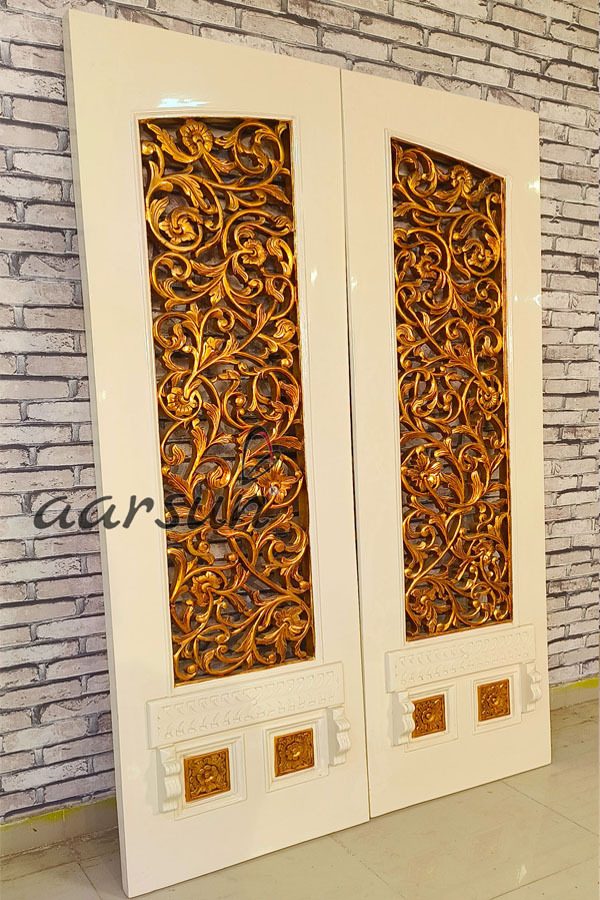 Double Door Main Gate Design Royal Finish view 3