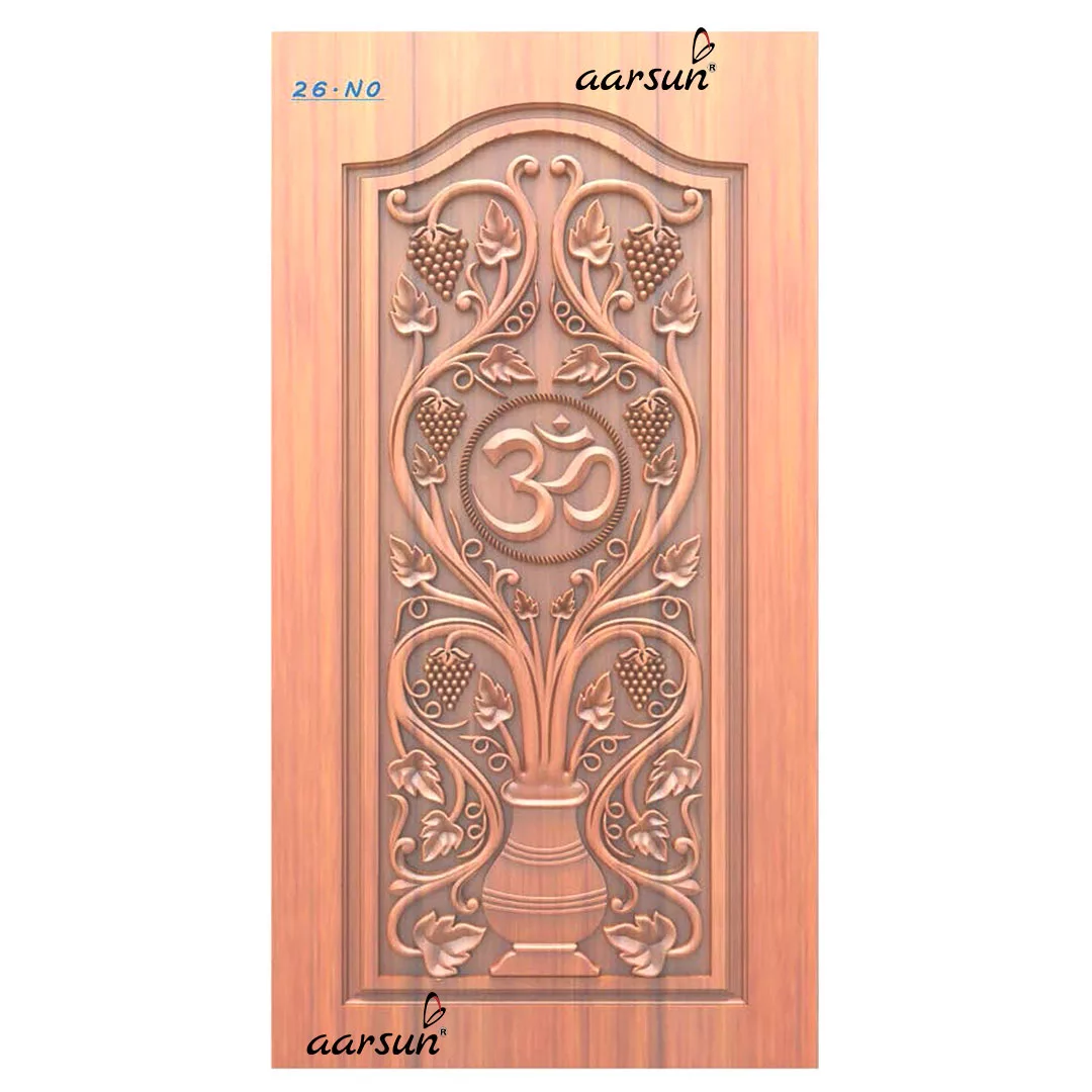 OM with Kalash Door Design in Teak