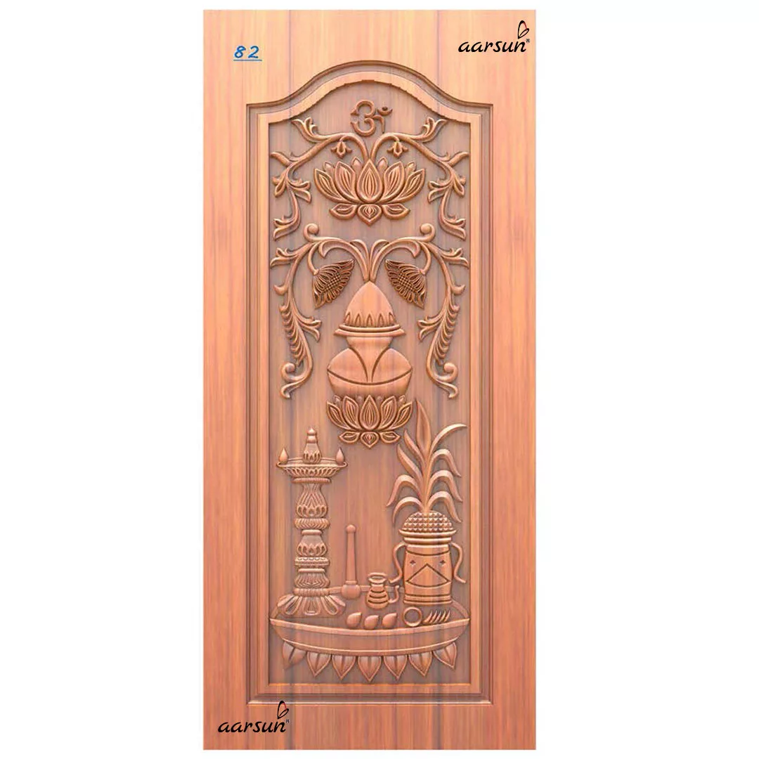 OM with Kalash and Lotus Door