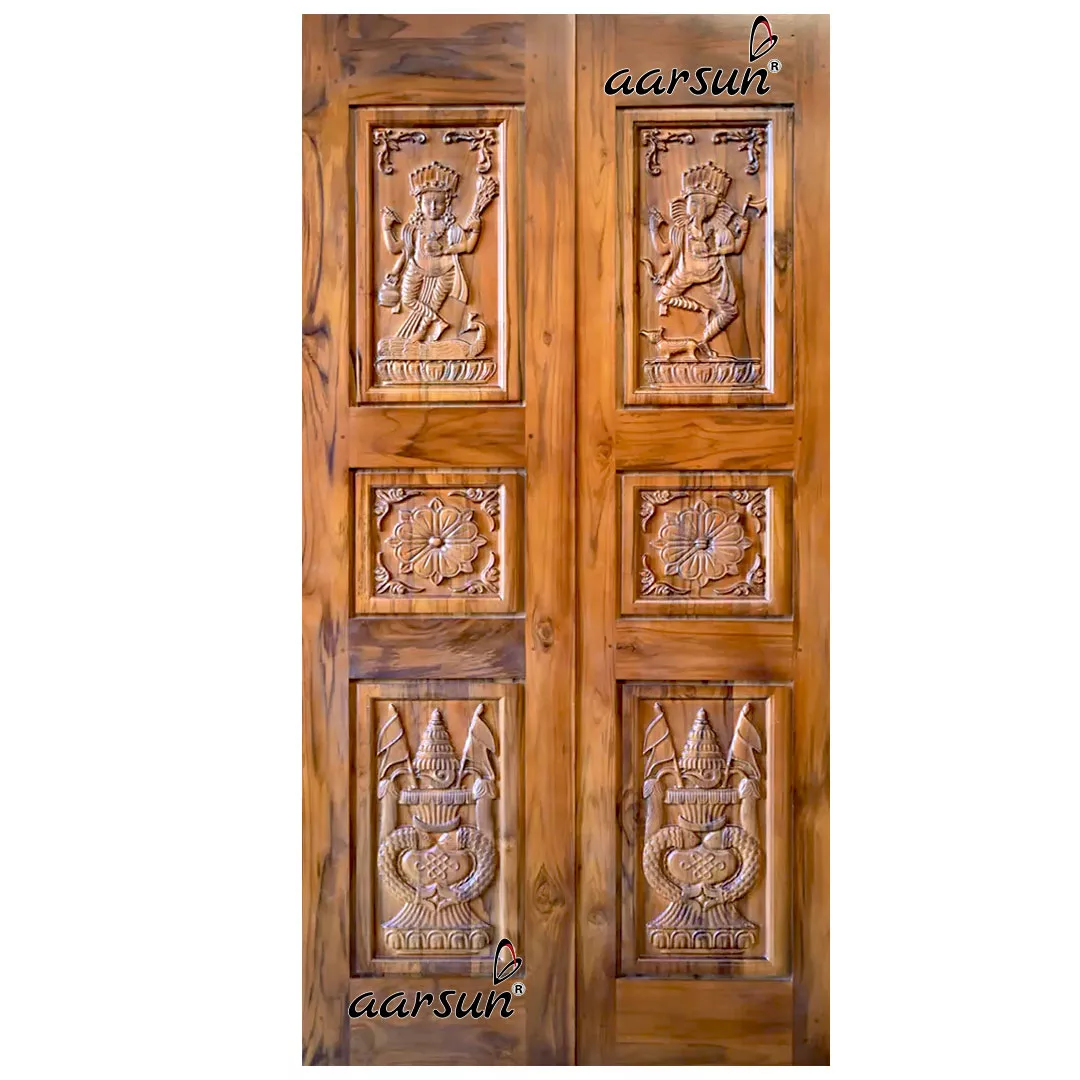Pooja Room Double Door Design