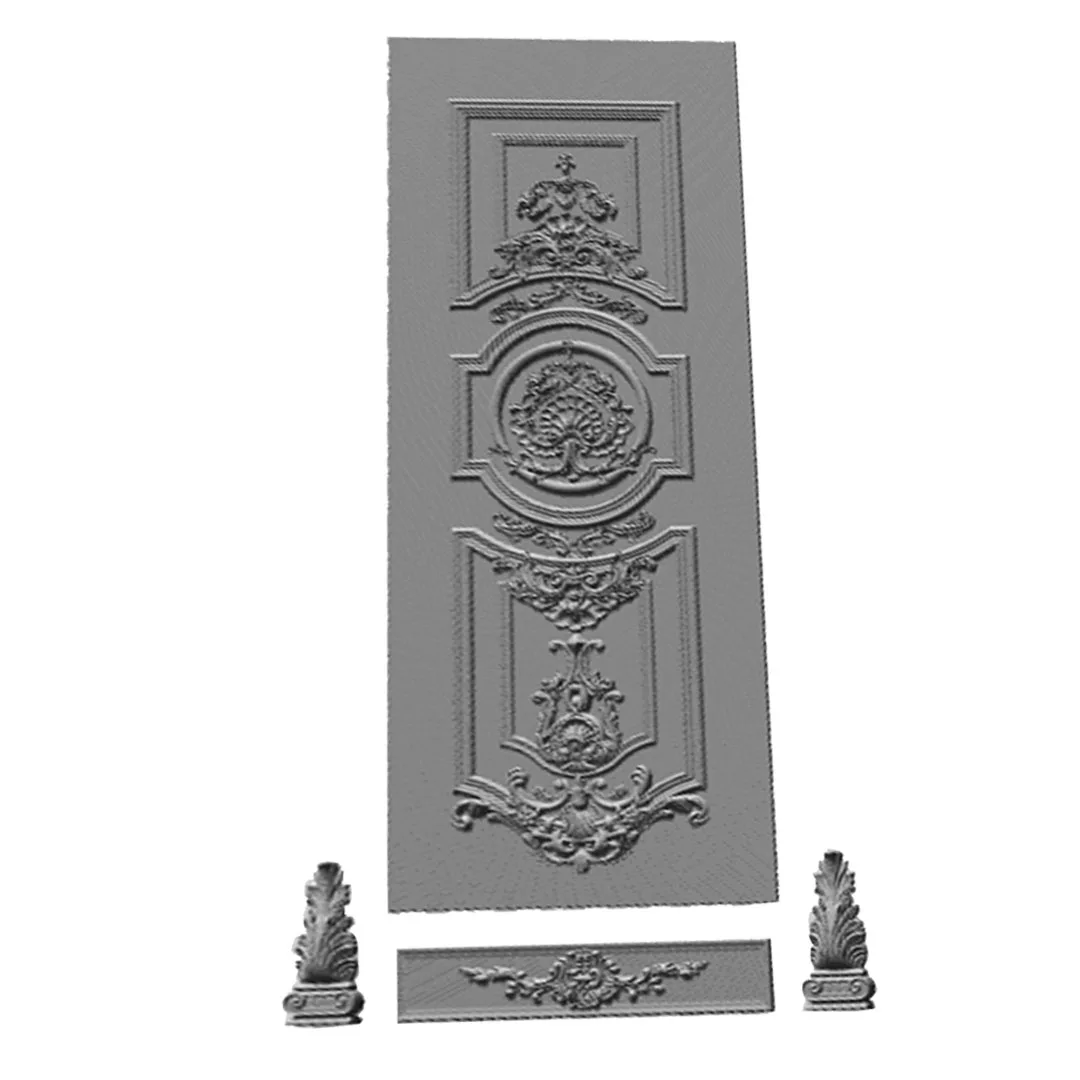 STL Files for Home Entrance Wooden Door