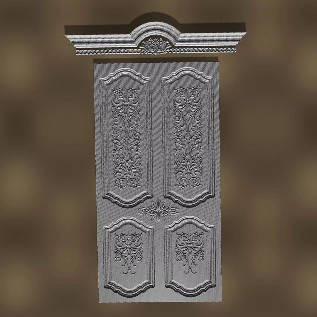 STL Files for Home Entrance Double Doors