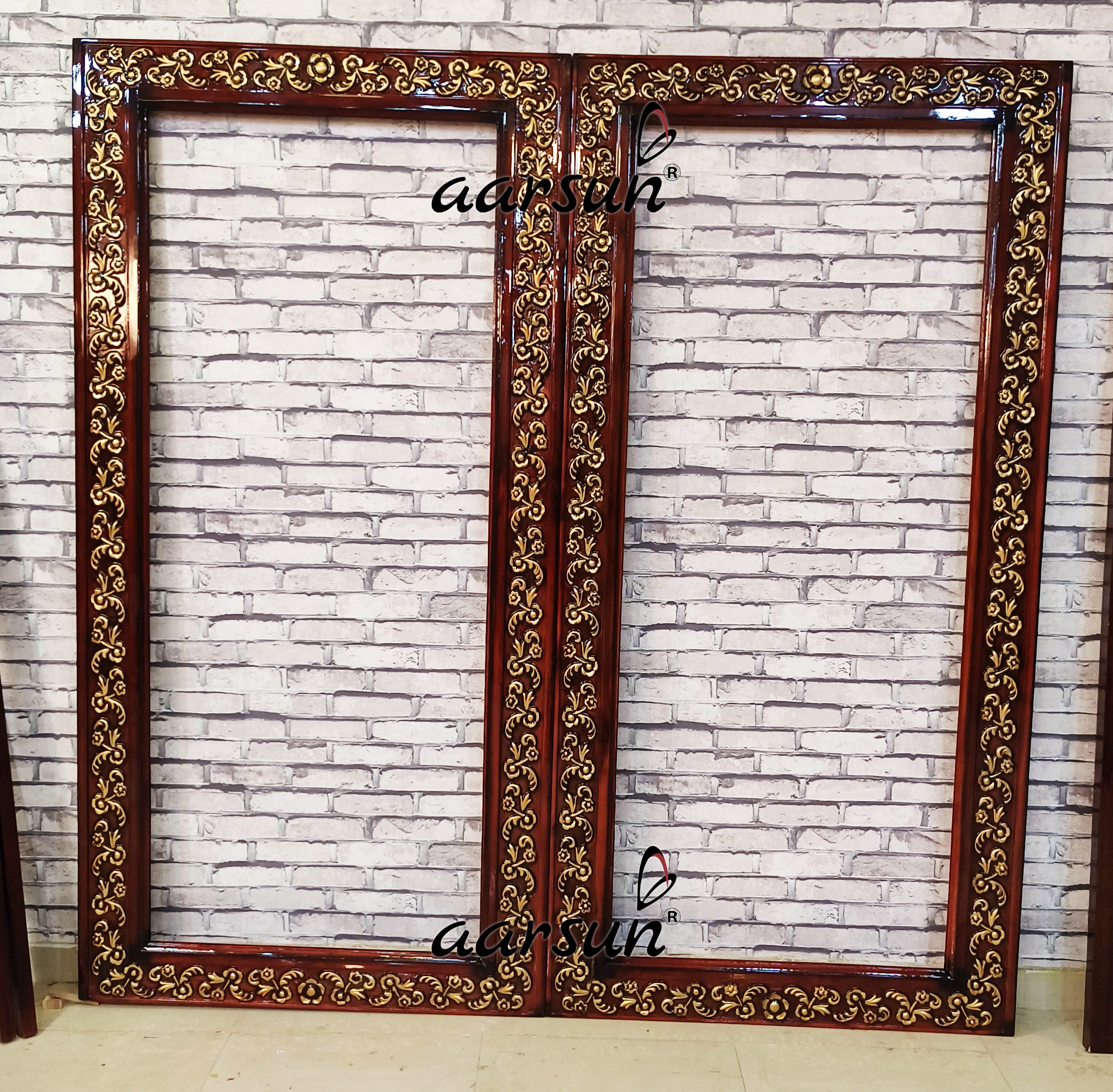 Stylish Door Frame with Triple Shade with Video view 3