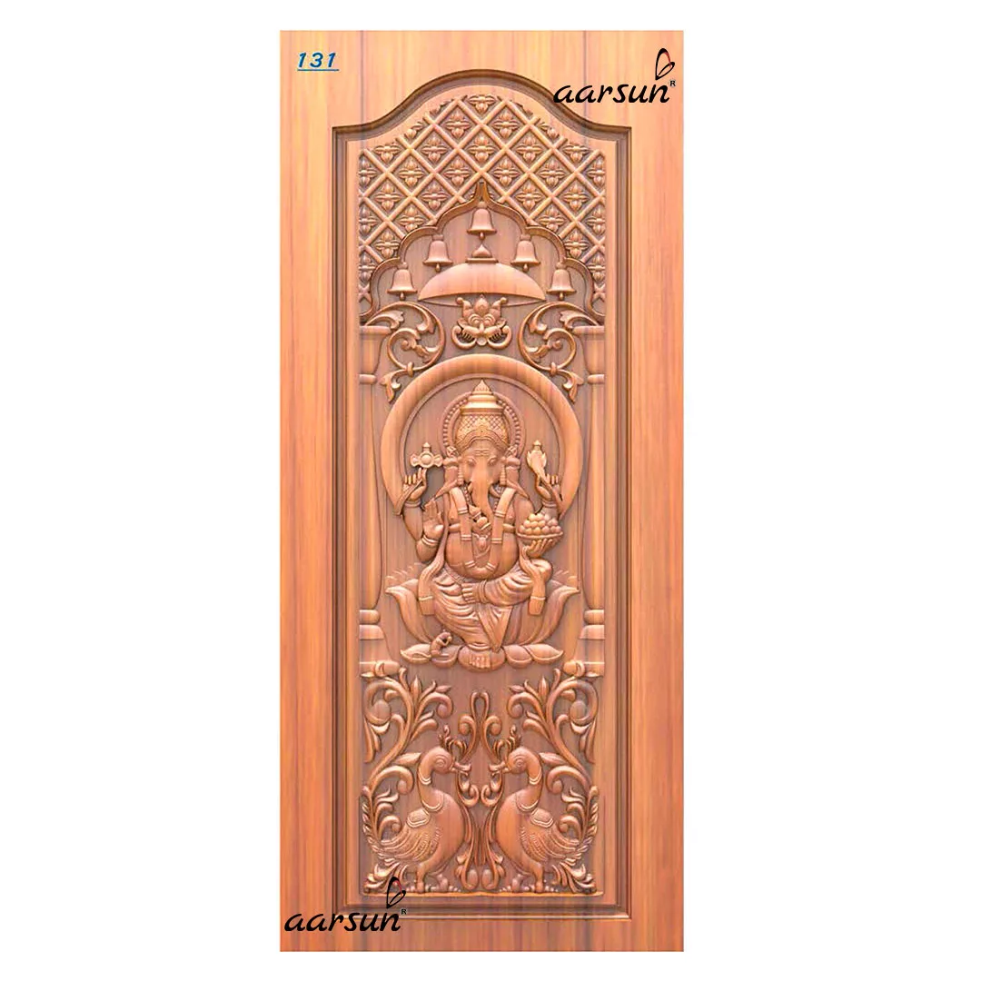 Temple Door with Ganpati and