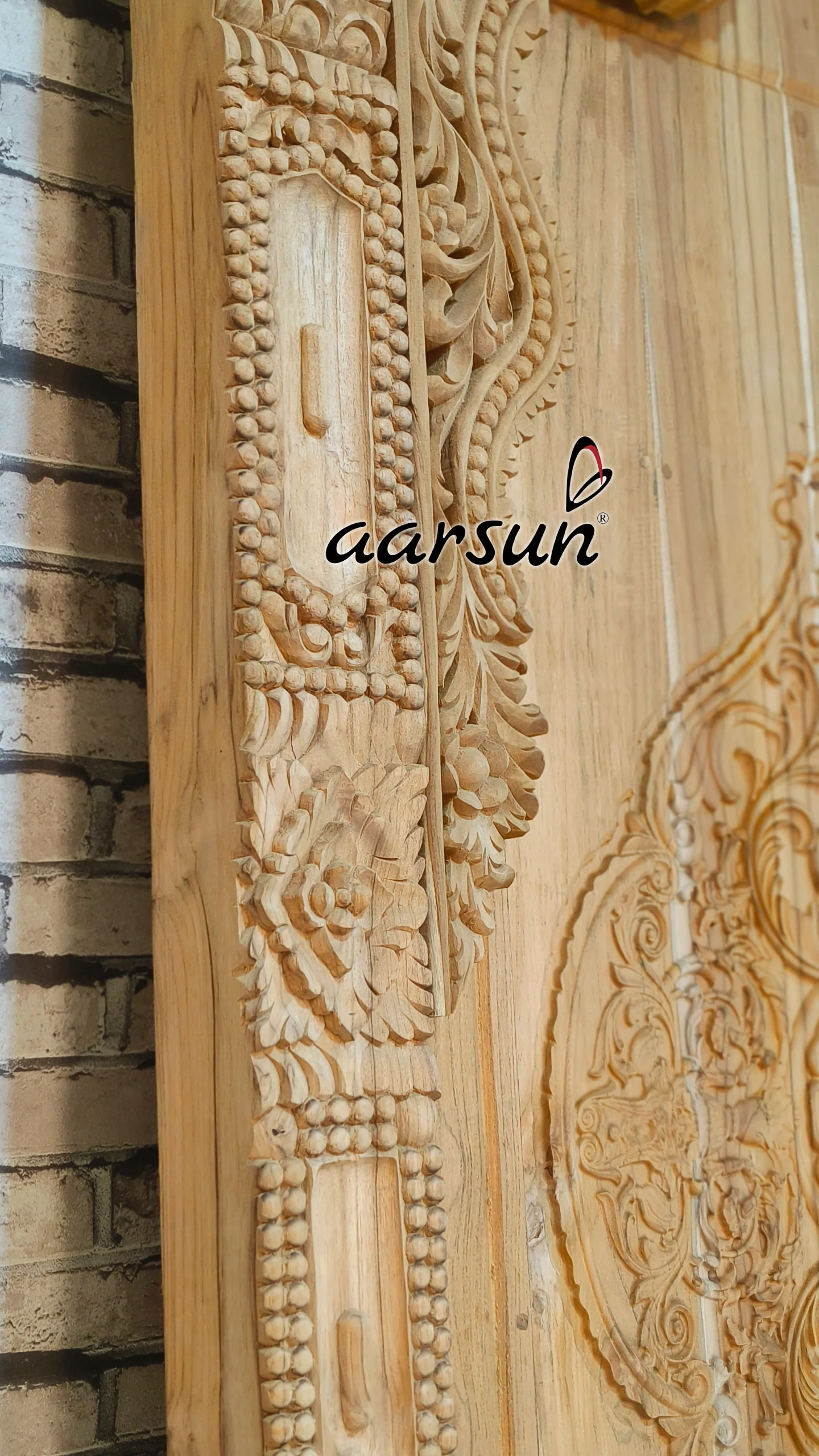 Wooden Door With Intricate Carving view 5